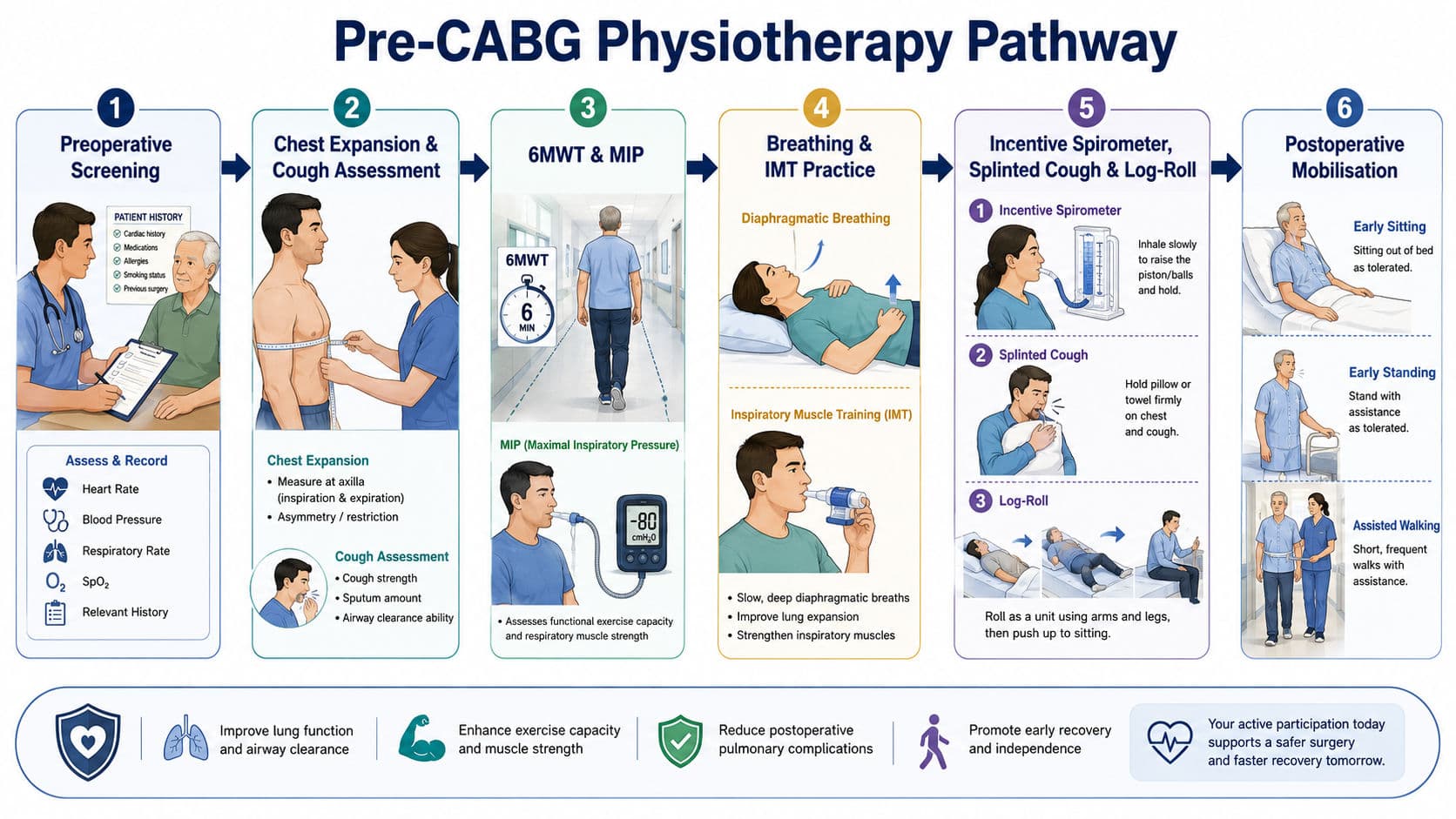 Before the Bypass: The Complete Pre-CABG Physiotherapy Protocol